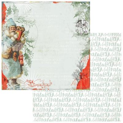 49 and Market Designpapier Evergreen Season - Classic Father Christmas